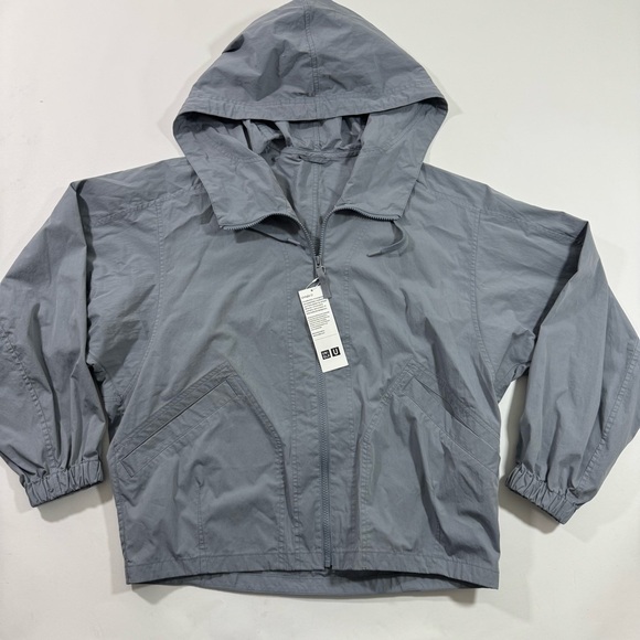 New Uniqlo U Hooded Blouson Spring Jacket Grey - Picture 2 of 8